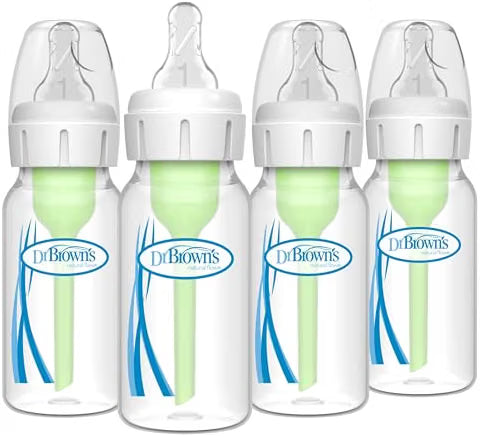 Dr. Brown’s Anti-Colic Options+ Baby Bottles – 4 oz, 4-Pack