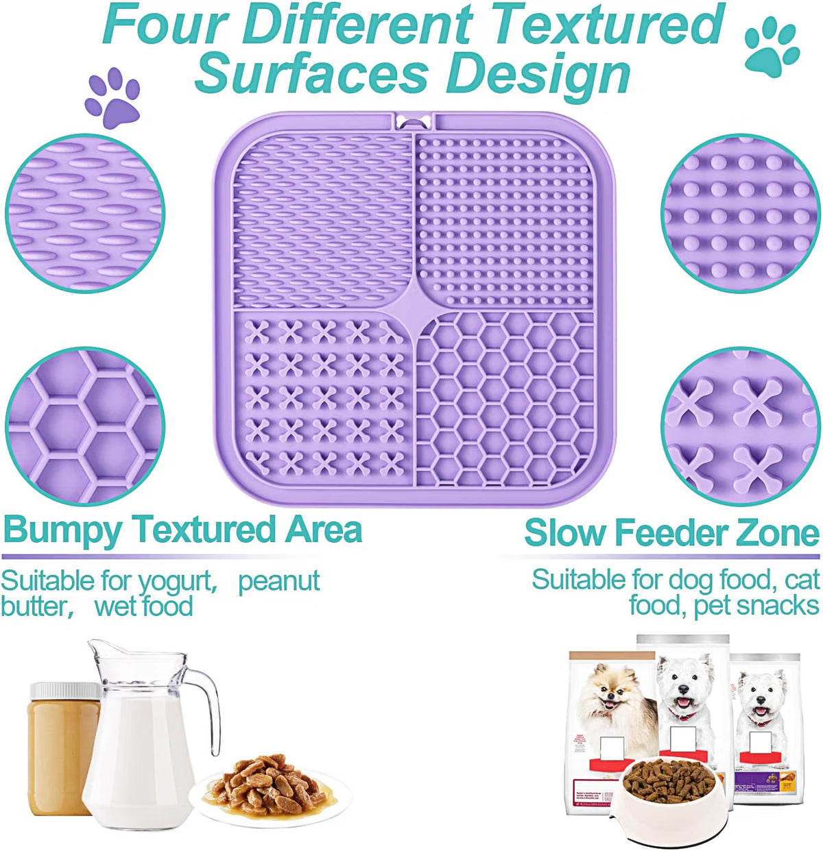LUKITO Lick Mat for Dogs & Cats – 2 Pack