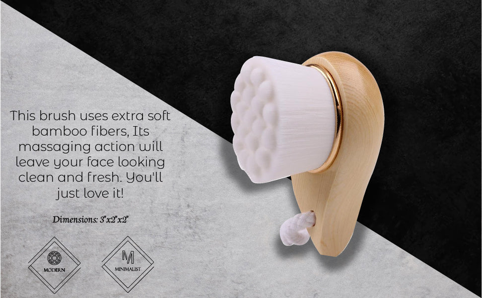 Soft Bamboo Facial Cleansing & Exfoliating Brush