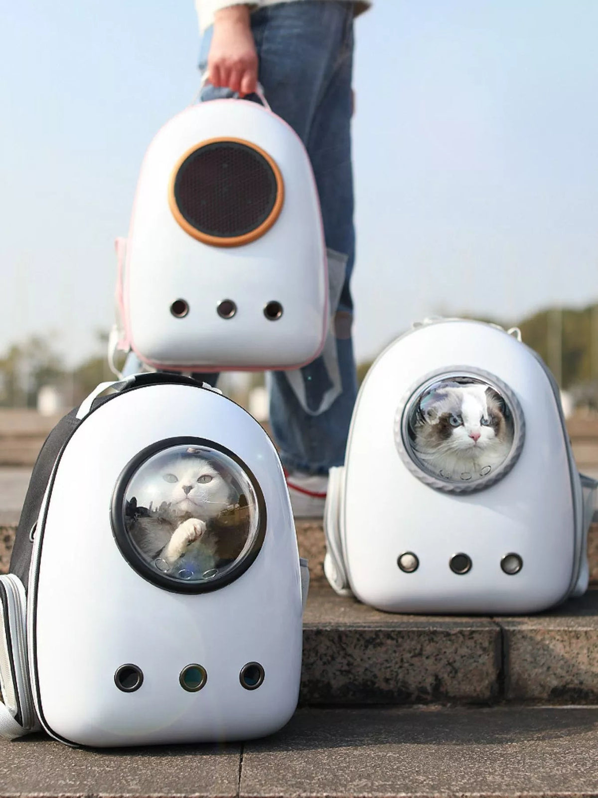 Space Capsule Ventilated Pet Carrier Backpack
