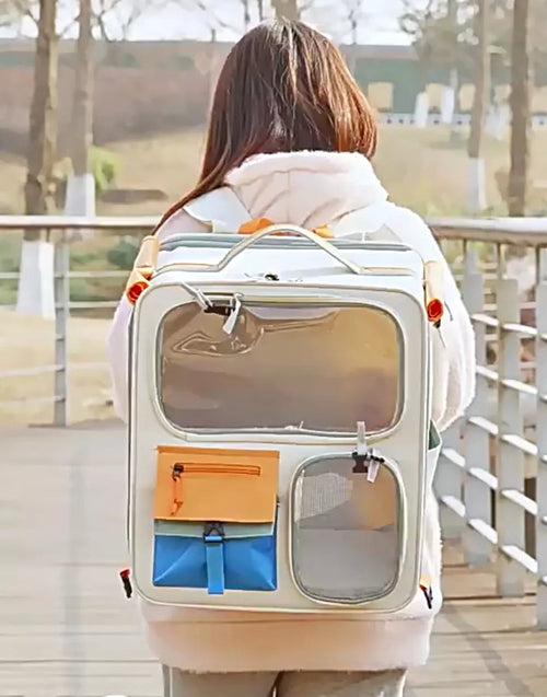 3-in-1 Rolling Pet Carrier Backpack with Telescopic Handle