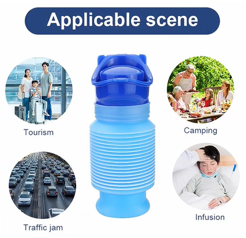 750ML Portable Travel Urinal for Men & Women
