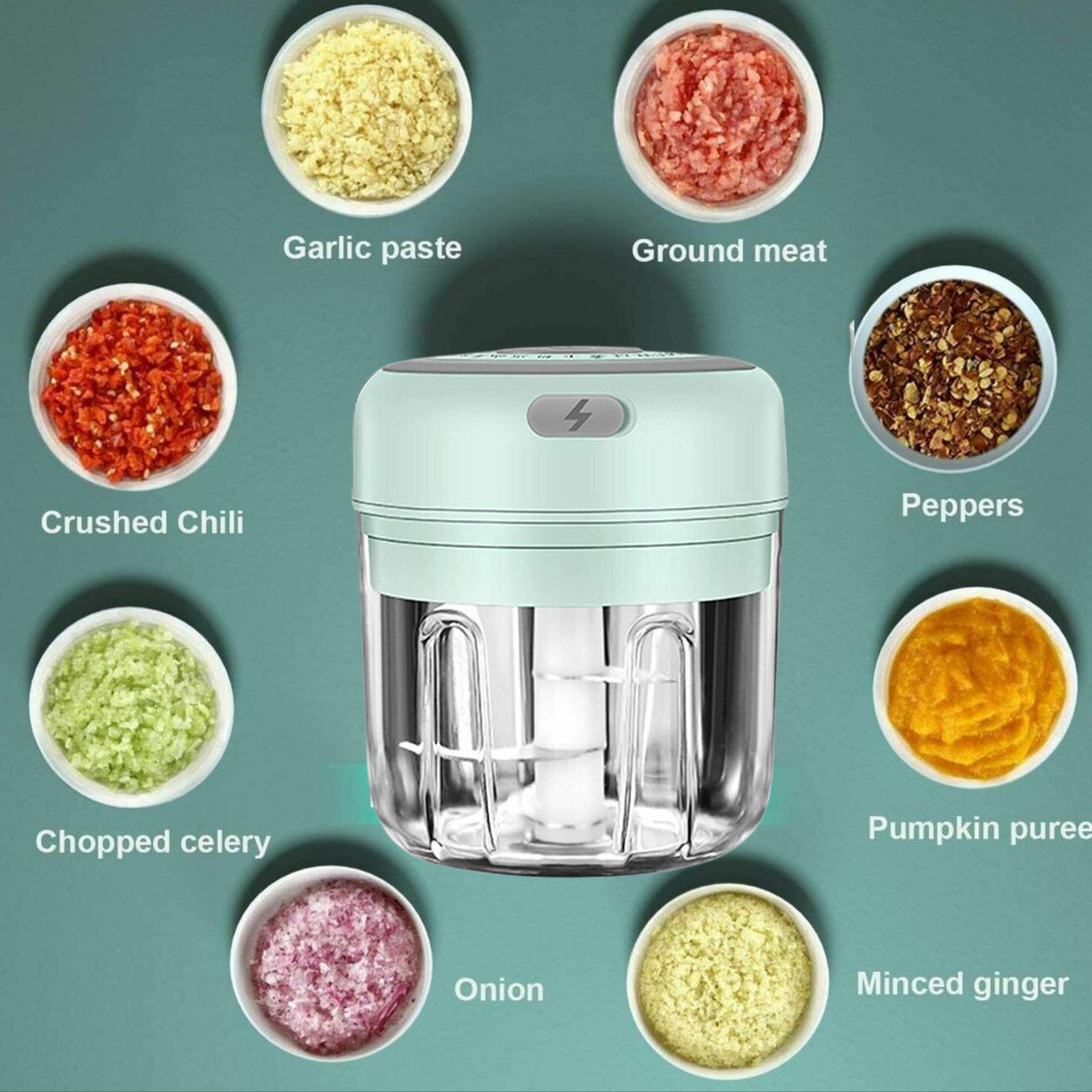 300ML Rechargeable Electric Mini Food Chopper