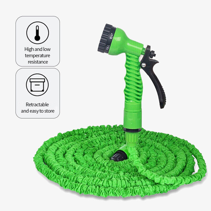 Expandable Flexible Garden Hose with Spray Nozzle