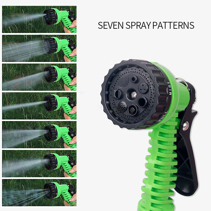 Expandable Flexible Garden Hose with Spray Nozzle