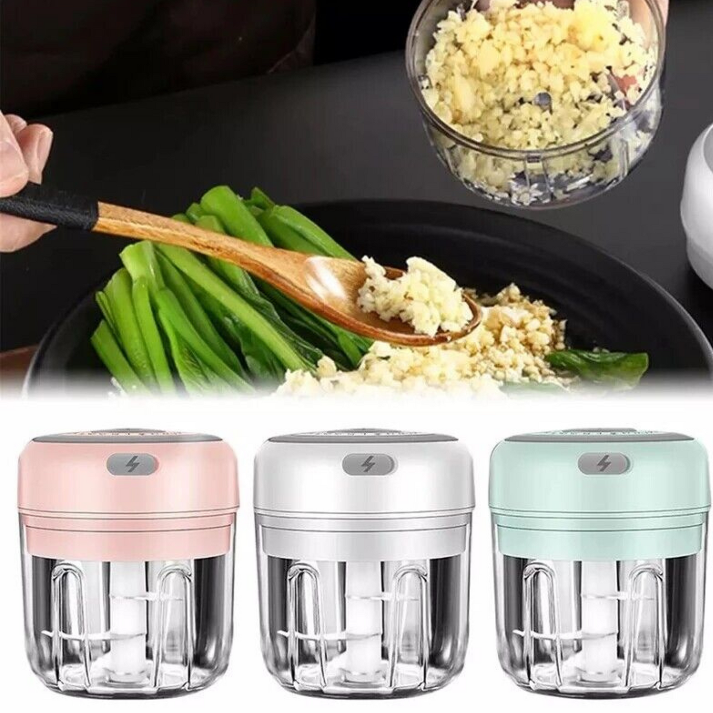 300ML Rechargeable Electric Mini Food Chopper