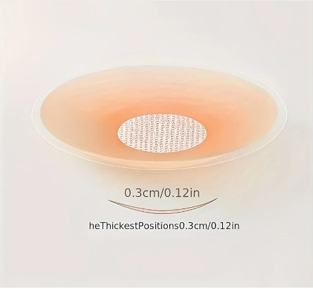 12-Piece Ultra-Thin Silicone Nipple Covers - Invisible & Reusable