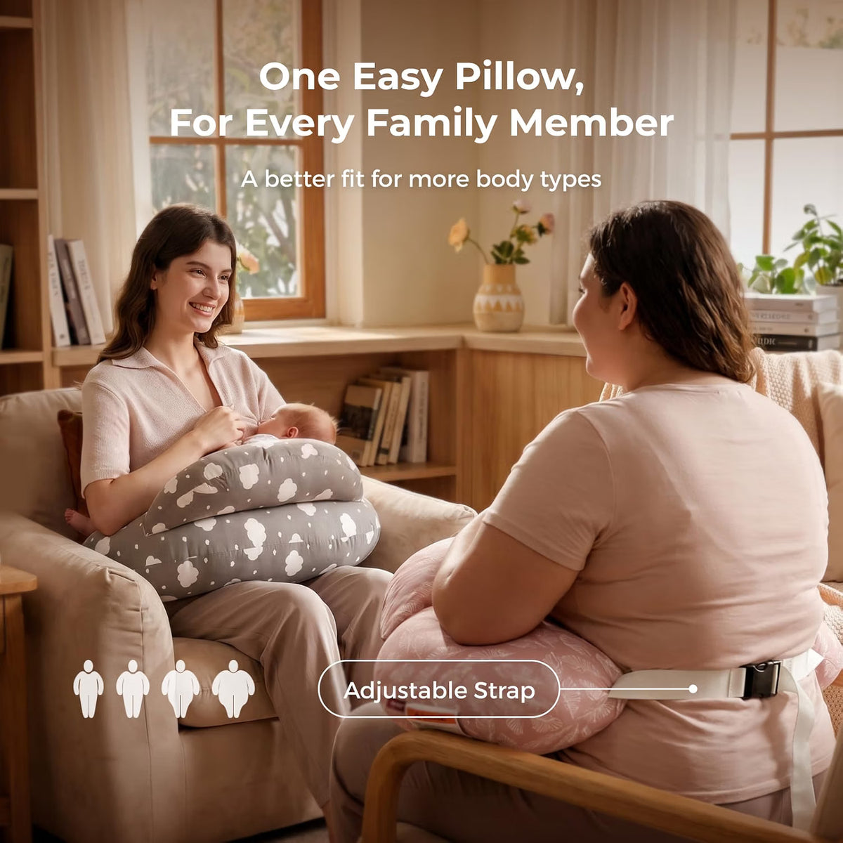 Momcozy Original Nursing Pillow – Adjustable Breastfeeding & Baby Feeding Support