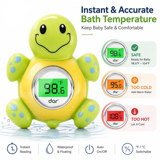 Baby Bath Thermometer – Floating Digital Water Temperature & Safety Indicator