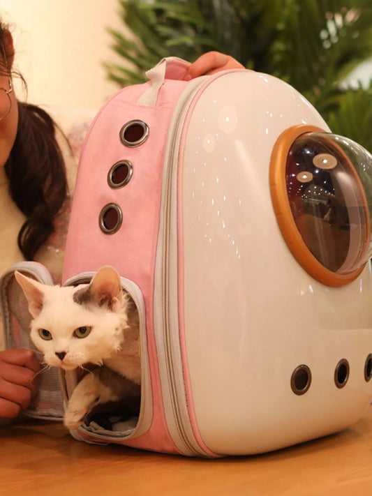 Space Capsule Ventilated Pet Carrier Backpack