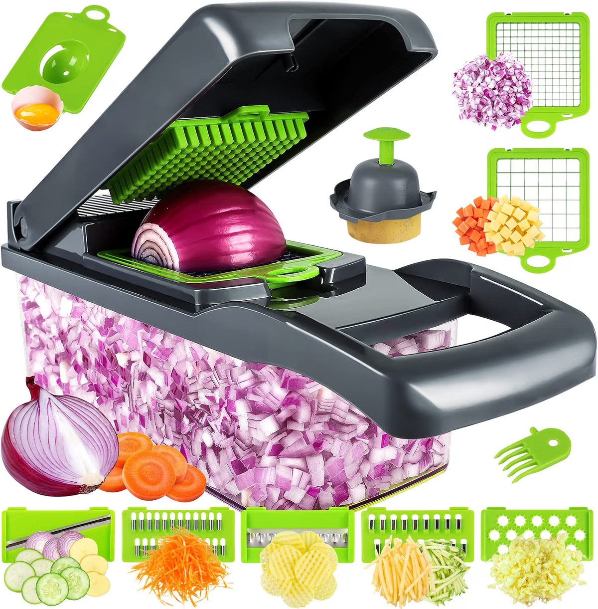 MAIPOR 13-in-1 Vegetable Chopper & Slicer