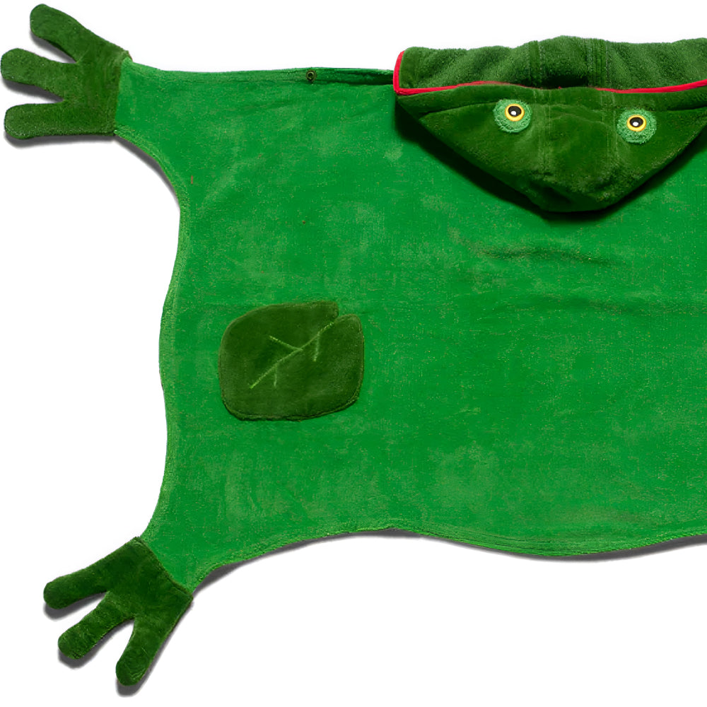 Kids Hooded Frog Bath Towel – Soft 100% Cotton