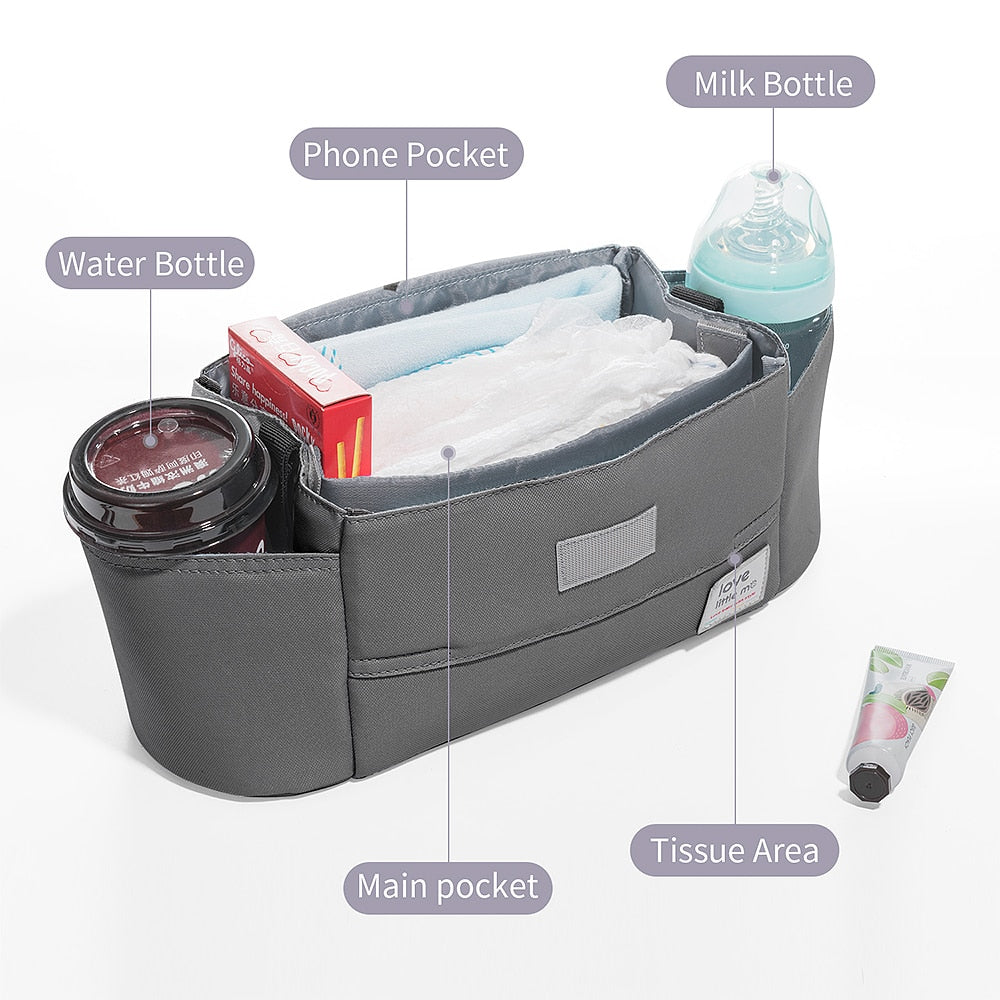 Stroller Organizer Bag  High Capacity & Easy Access