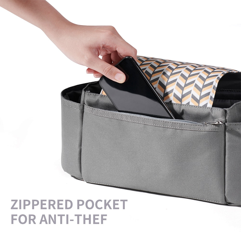 Stroller Organizer Bag  High Capacity & Easy Access