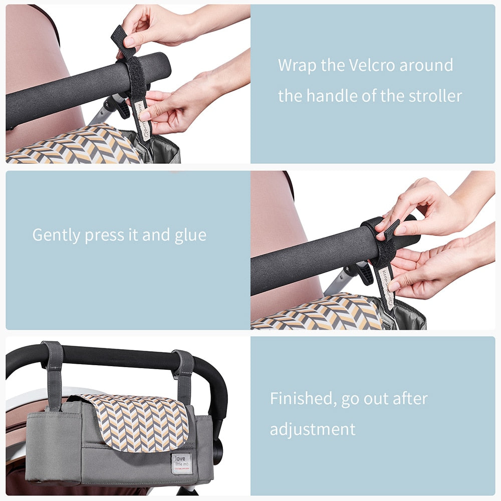 Stroller Organizer Bag  High Capacity & Easy Access