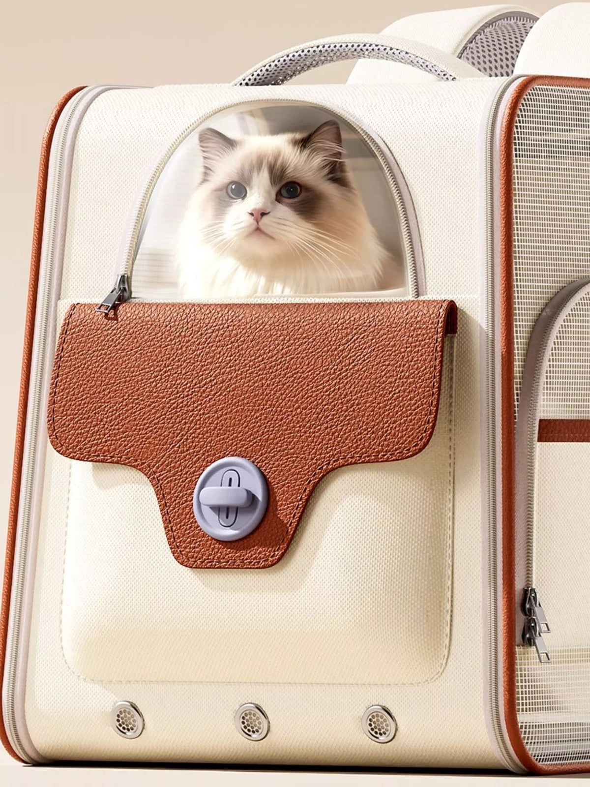 Luxury Breathable Pet Travel Backpack