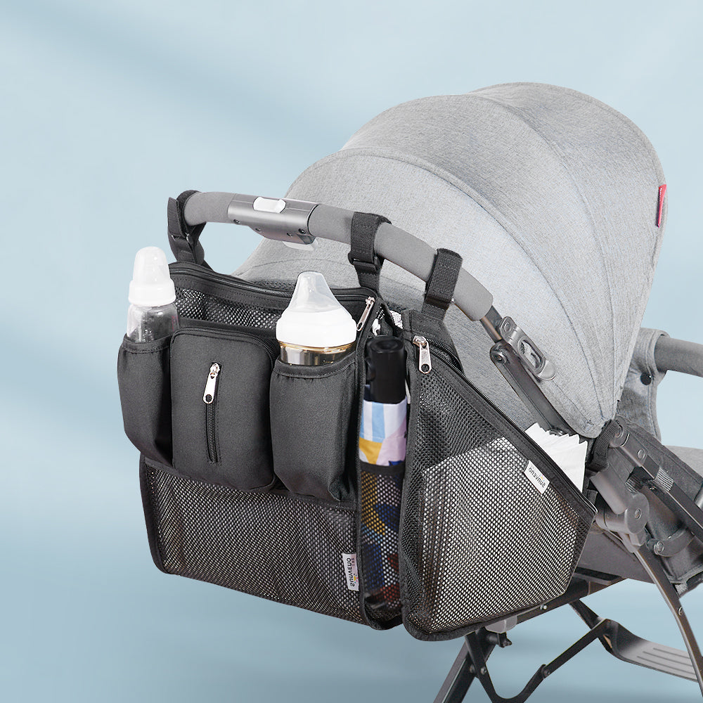 Universal Stroller Organizer with Insulated Bottle Holders