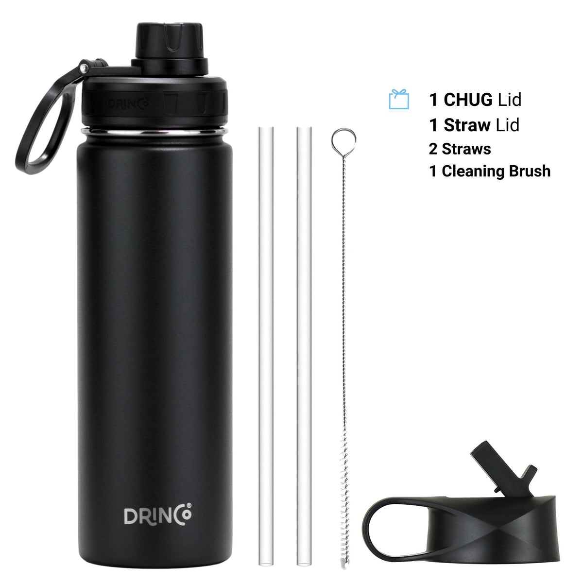 22oz Copper-Insulated Stainless Steel Hot & Cold Water Bottle