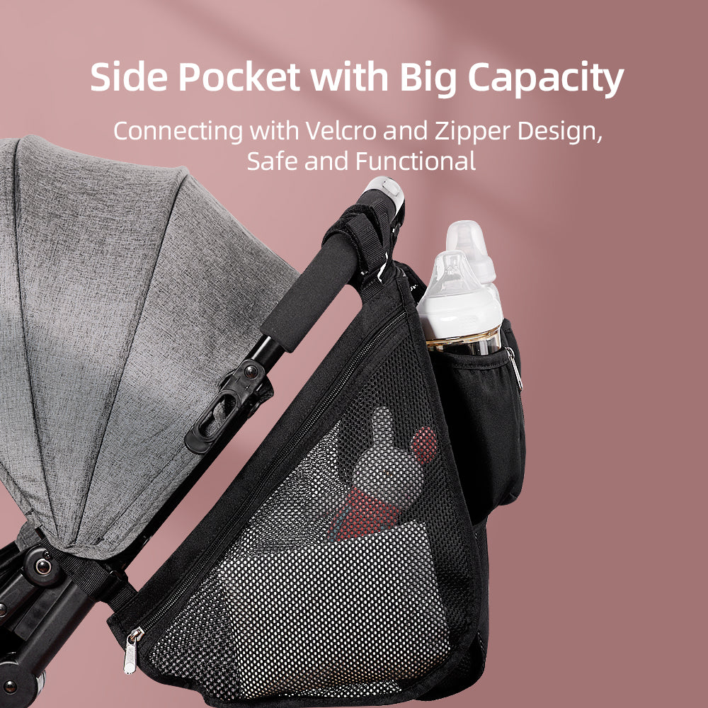 Universal Stroller Organizer with Insulated Bottle Holders
