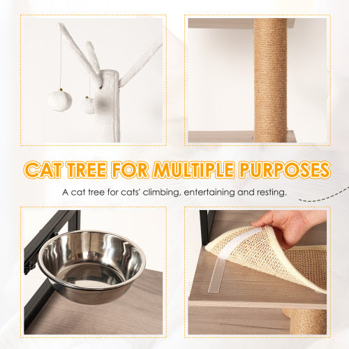 Modern All-in-One Cat Tree & Activity Tower