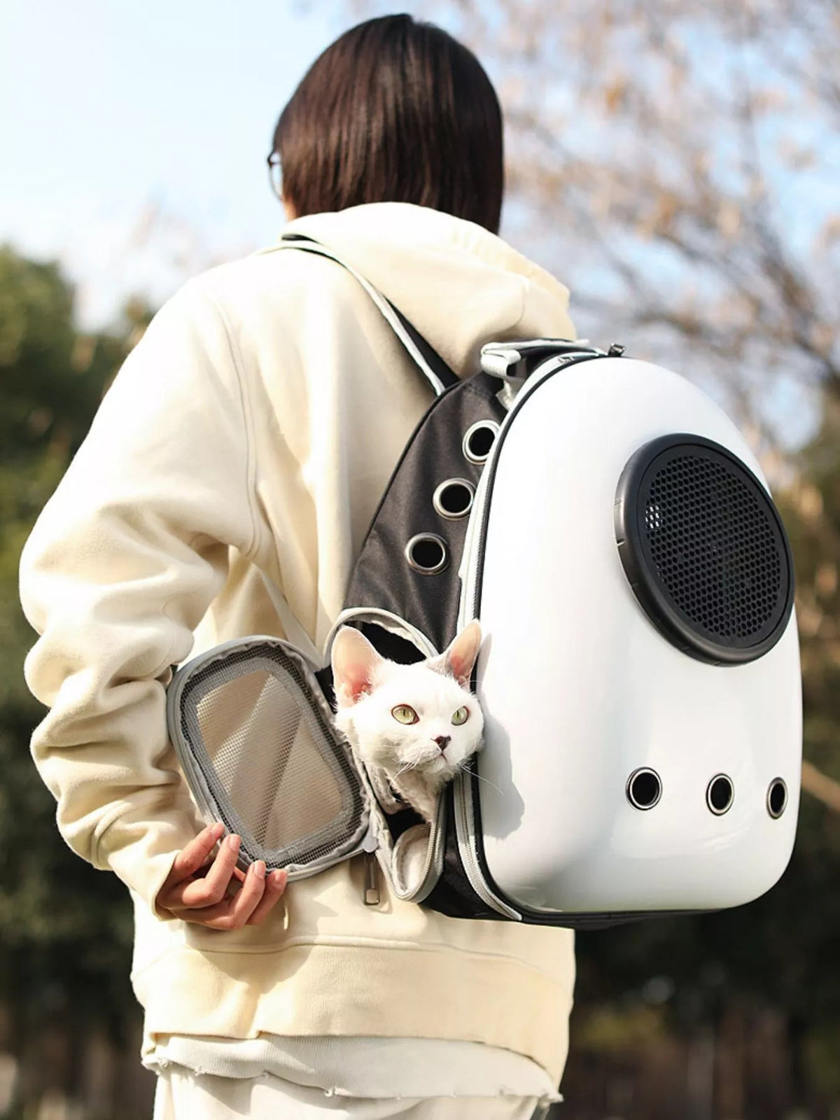 Space Capsule Ventilated Pet Carrier Backpack