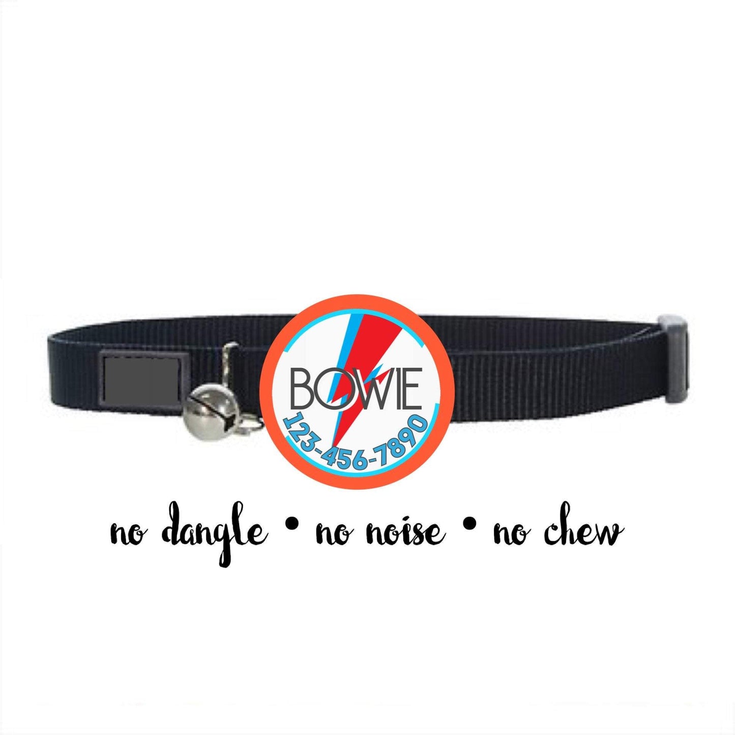 Personalized Silent Pet ID Tag – Ringless Collar & Harness Tag